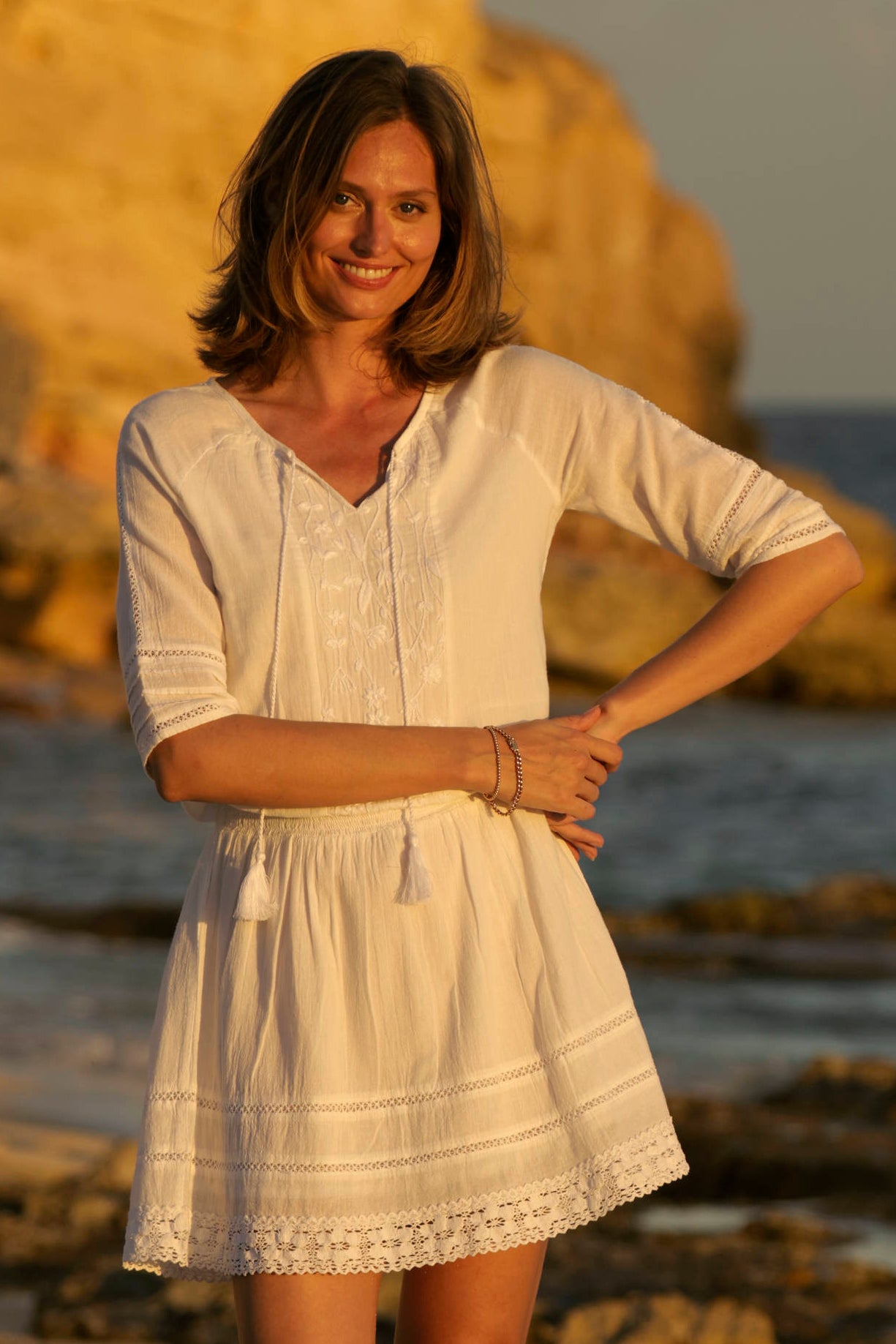 Becky V Neck Mini Dress