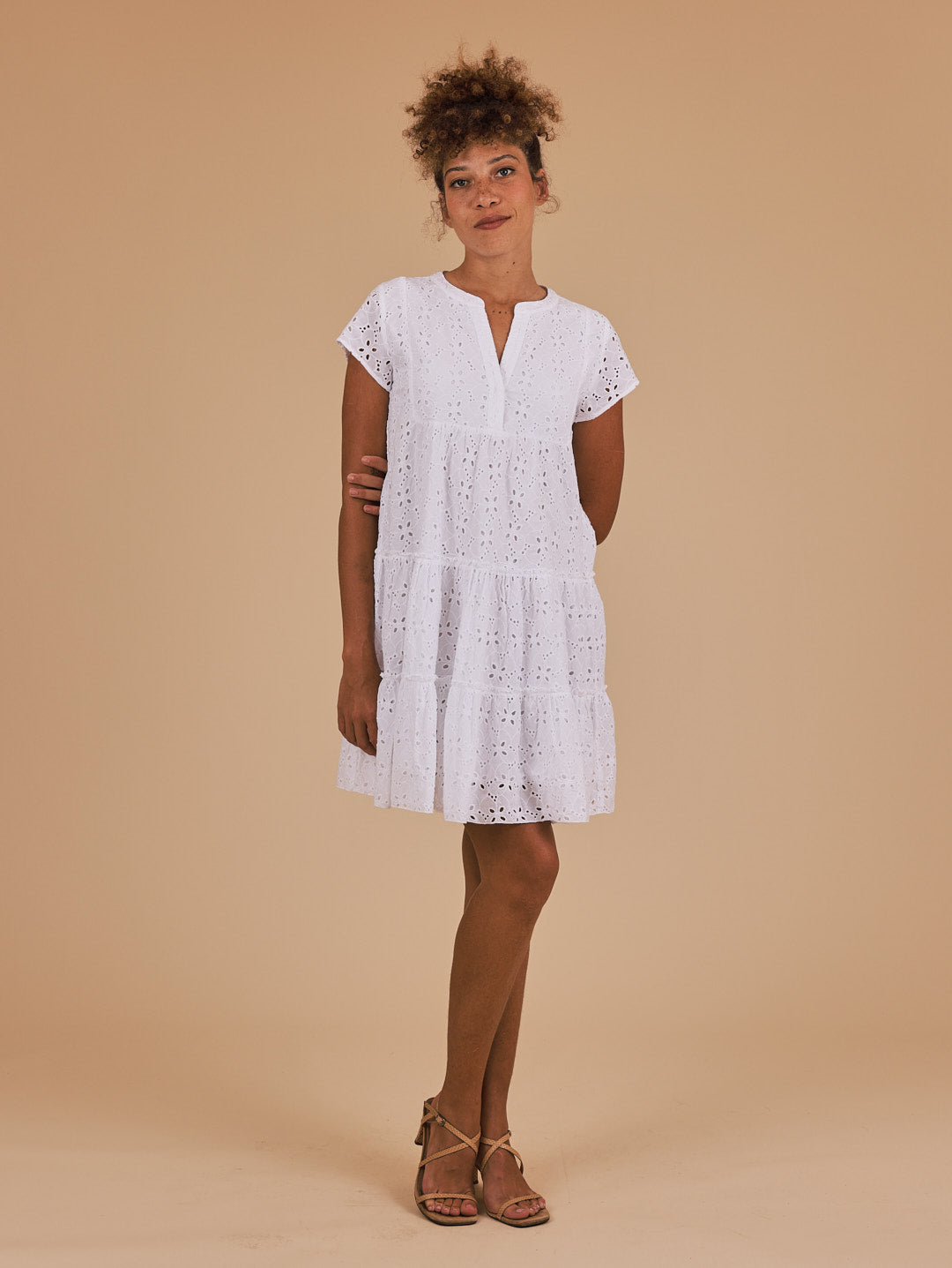 Leah Dress White