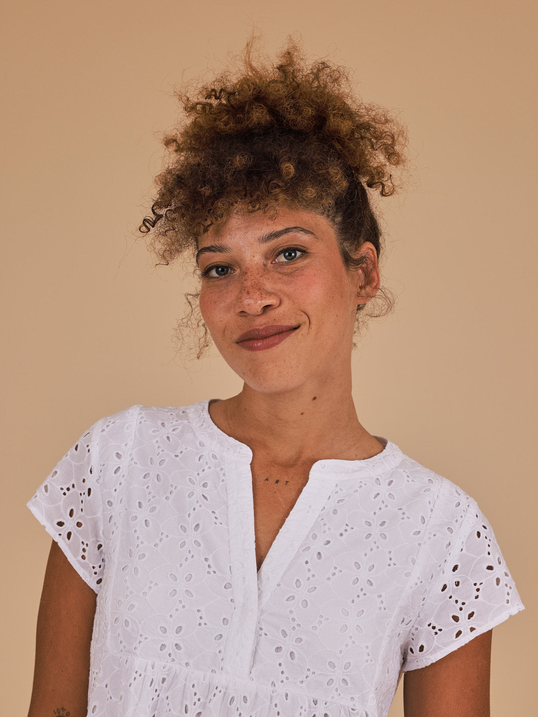 Leah Dress White