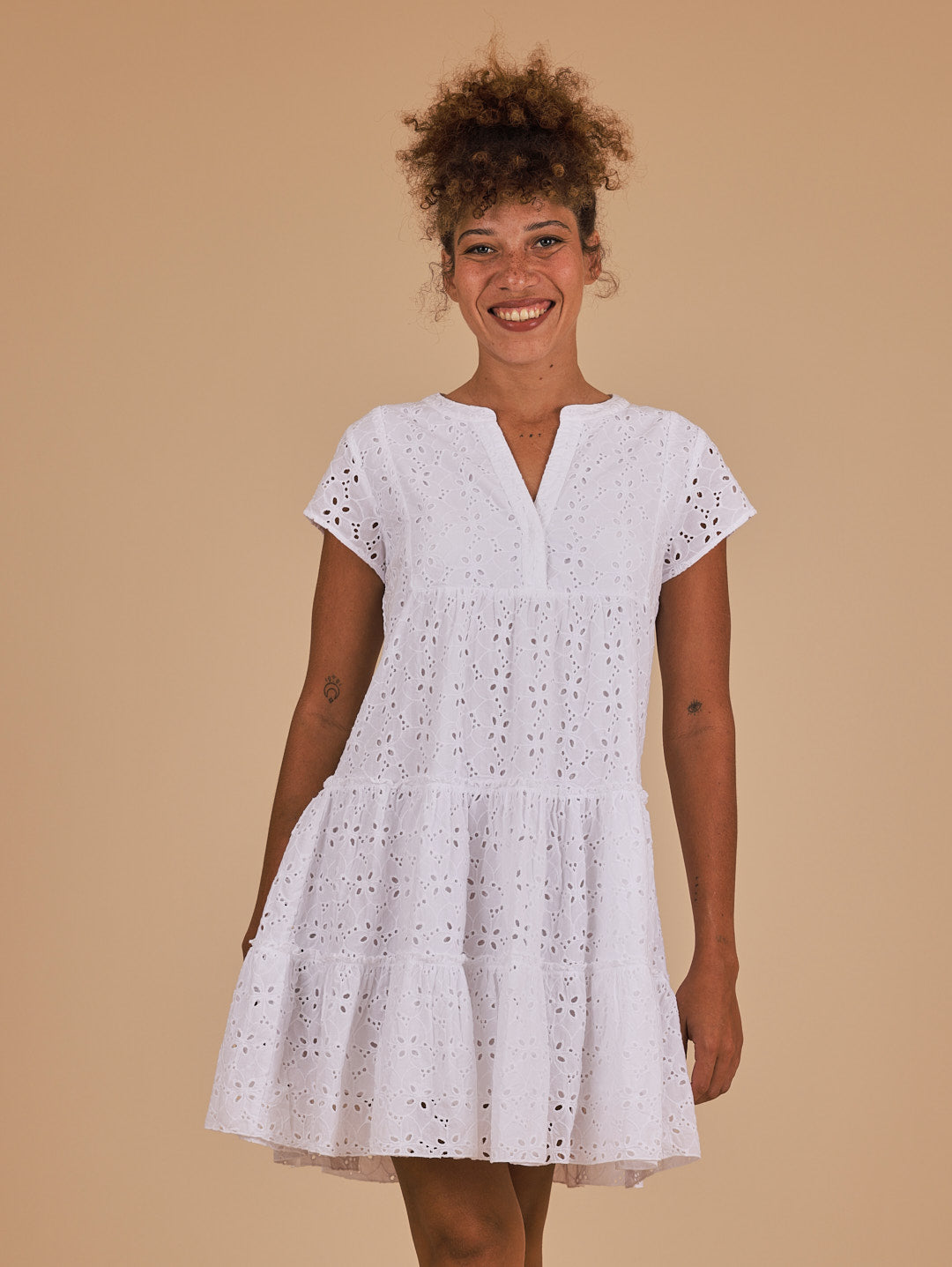 Leah Dress White
